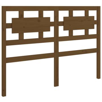 Honey Brown Solid Wood Bed Headboard | Hipomarket