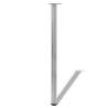 Height Adjustable Table Legs - Brushed Nickel | Hipomarket