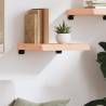 Rustic Wall Shelf - Untreated Solid Oak Wood 40x40 cm