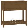 Planter with Shelf Honey Brown 82.5x34.5x81 cm - Solid Pine