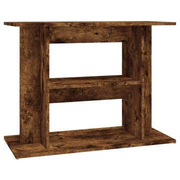 Aquarium Stand Smoked Oak 80x35x60 cm - Stylish & Durable