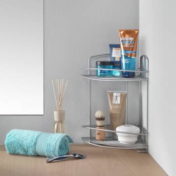 Metaltex 2-Tier Corner Douche Rack Onda - Sleek & Rust-Proof