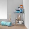 Metaltex 2-Tier Corner Douche Rack Onda - Sleek & Rust-Proof