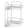 Metaltex 2-Tier Corner Douche Rack Onda - Sleek & Rust-Proof