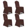 Stretch Chair Cover 4 pcs Brown Colour brown Quantity in Package 4 