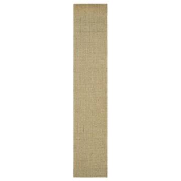 Natural Sisal Rug Green 66x350 cm - Durable & Stylish