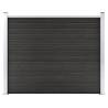 Fence Panel WPC 180x146 cm Grey Colour grey Size 180 x 146 cm Quantity in Package 1 