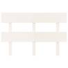 Stylish White Bed Headboard - Solid Pine Wood | HipoMarket