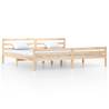 Solid Wood Super King Size Bed Frame 180x200 cm | Hipo Market