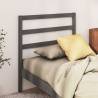 Bed Headboard Grey 81x4x100 cm Solid Wood Pine Colour grey Size 81 x 100 cm Quantity in Package 1 