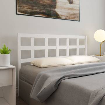 Stylish White Pine Bed Headboard - 156x4x100 cm