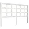 Stylish White Pine Bed Headboard - 156x4x100 cm