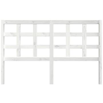 Stylish White Pine Bed Headboard - 156x4x100 cm