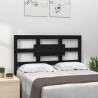 Bed Headboard Black 105.5x4x100 cm Solid Wood Pine Colour black Size 105.5 x 100 cm Quantity in Package 1 