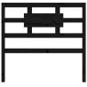 Bed Headboard Black 105.5x4x100 cm | Solid Wood Pine