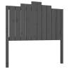 Stylish Grey Bed Headboard - Solid Pine Wood 106x4x110 cm