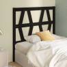 Stylish Black Bed Headboard - Solid Pine Wood | HipoMarket