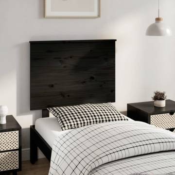 Black Pine Bed Headboard - Stylish & Rustic Design | Hipo Market