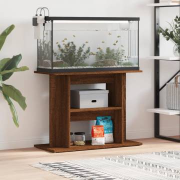 Aquarium Stand Brown Oak 80x35x60 cm | Stylish & Durable