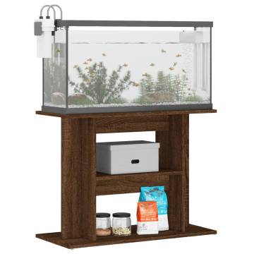 Aquarium Stand Brown Oak 80x35x60 cm | Stylish & Durable