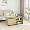 Coffee Table Sonoma Oak 102x50x45 cm Engineered Wood Colour sonoma oak Quantity in Package 1 