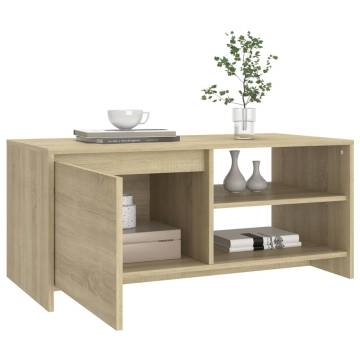 Sonoma Oak Coffee Table - Modern Design & Ample Storage