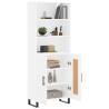 Stylish Highboard White 69.5x34x180 cm - Durable & Elegant