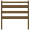 Honey Brown Solid Pine Bed Headboard - 106x4x100 cm