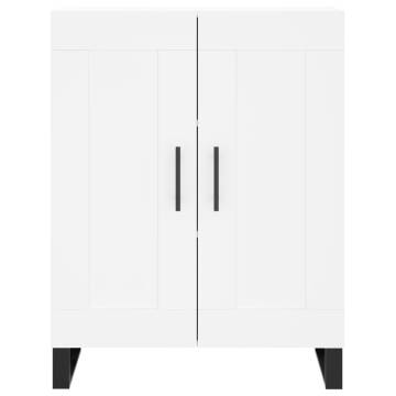 Stylish Highboard White 69.5x34x180 cm - Durable & Elegant