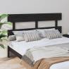 Bed Headboard Black 154x3x81 cm Solid Wood Pine Colour black Size 154 x 81 cm Quantity in Package 1 