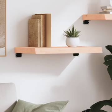 Wall Shelf 60x30x(2-6) cm Untreated Solid Wood Oak - Stylish Storage