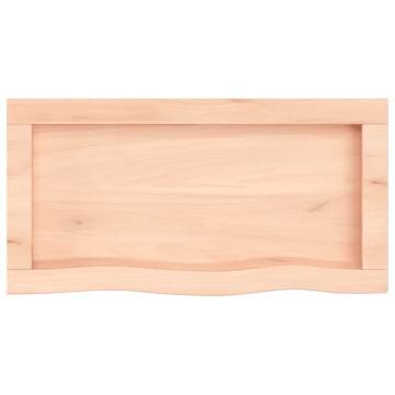 Wall Shelf 60x30x(2-6) cm Untreated Solid Wood Oak - Stylish Storage