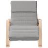 Light Grey Fabric Rocking Chair - Stylish & Comfortable