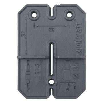 Wolfcraft 5 Piece Hinge Hole Set 35 mm - Easy Installation