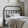 Metal Headboard Black 100 cm Colour black Size 100 cm Quantity in Package 1 