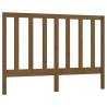 Stylish Honey Brown Bed Headboard - Solid Pine 141x4x100 cm