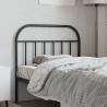 Stylish Black Metal Headboard 100 cm | Hipo Market