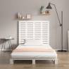 Elegant Wall Headboard White in Solid Pine Wood | HipoMarket