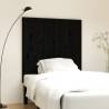 Wall Headboard Black 108x3x110 cm Solid Wood Pine Colour black Size 108 x 110 cm Quantity in Package 1 