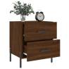 Bedside Cabinet Brown Oak - Stylish & Durable Storage Solution