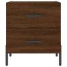 Bedside Cabinet Brown Oak - Stylish & Durable Storage Solution