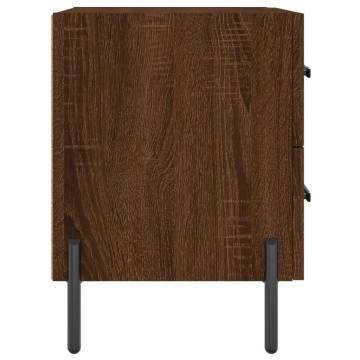 Bedside Cabinet Brown Oak - Stylish & Durable Storage Solution