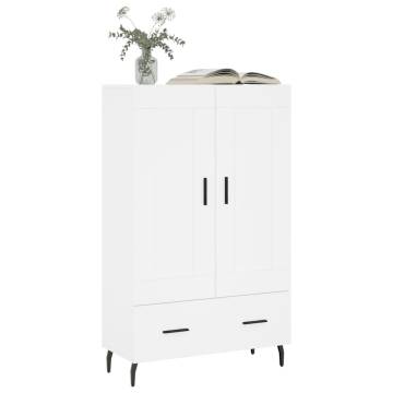 Stylish Highboard White 69.5x31x115 cm - HipoMarket