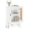 Stylish Highboard White 69.5x31x115 cm - HipoMarket