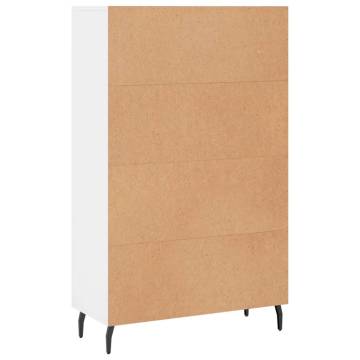 Stylish Highboard White 69.5x31x115 cm - HipoMarket