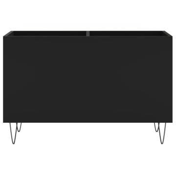 Stylish Black Record Cabinet - 74.5x38x48 cm | HipoMarket