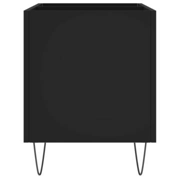 Stylish Black Record Cabinet - 74.5x38x48 cm | HipoMarket