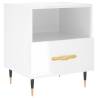 Stylish High Gloss White Bedside Cabinet | Hipomarket