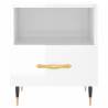 Stylish High Gloss White Bedside Cabinet | Hipomarket