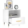 Stylish High Gloss White Bedside Cabinet | Hipomarket